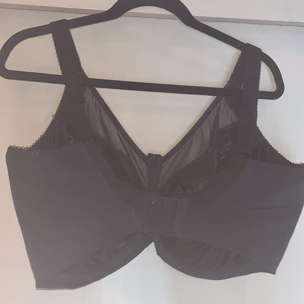 Goddess Black Full-Coverage Bra with Wide Straps size 40 M / preowned - Picture 7 of 8
